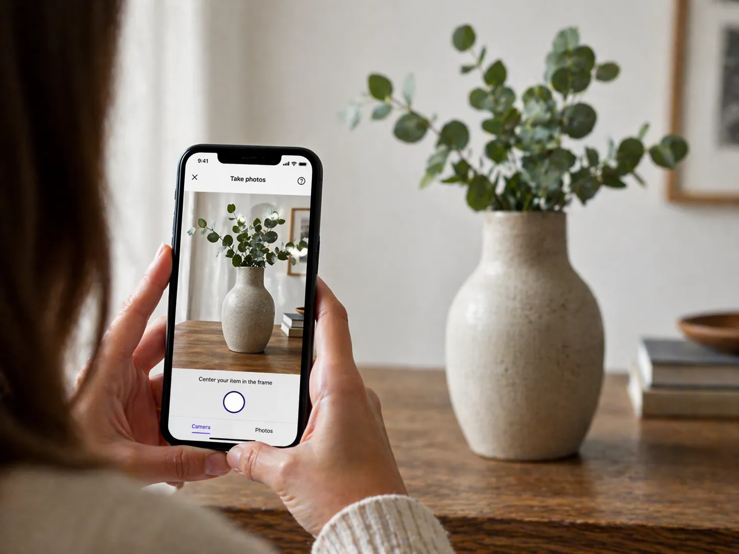 Uploading a source image once from a mobile interface