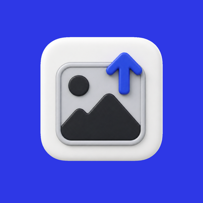 Transparent PNG icon flattened onto an Imgwire blue background